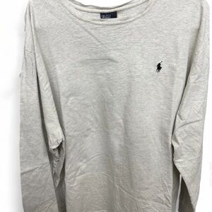 Ralph Lauren Men's Light Gray Long Sleeve Tee